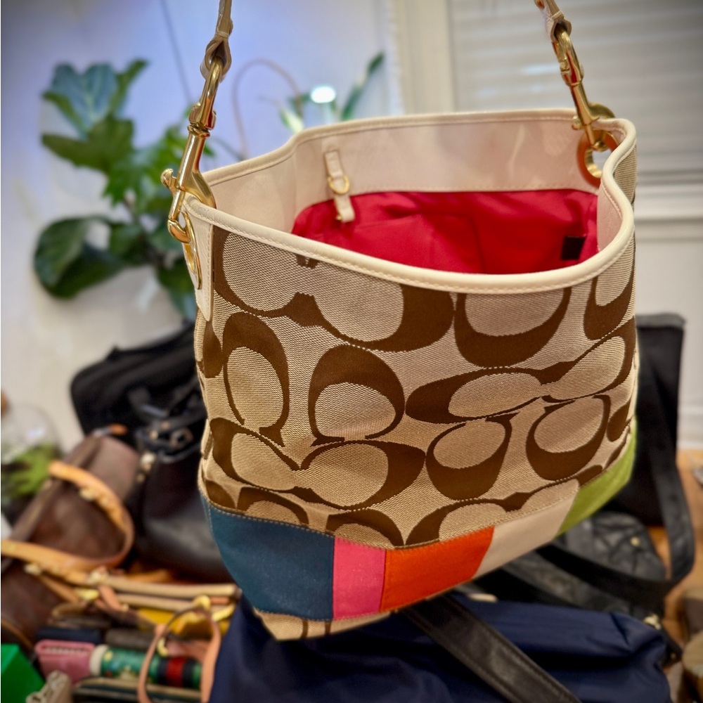 Coach Multicolor Canvas Shoulder Bag